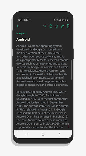 Notepad - Notes, Checklist - عکس برنامه موبایلی اندروید