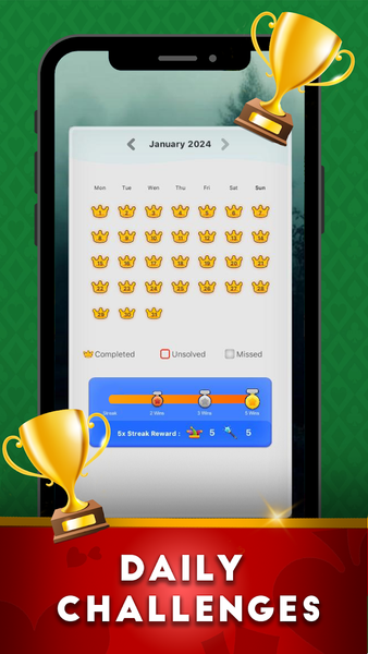 Klondike Solitaire Card Game - عکس بازی موبایلی اندروید