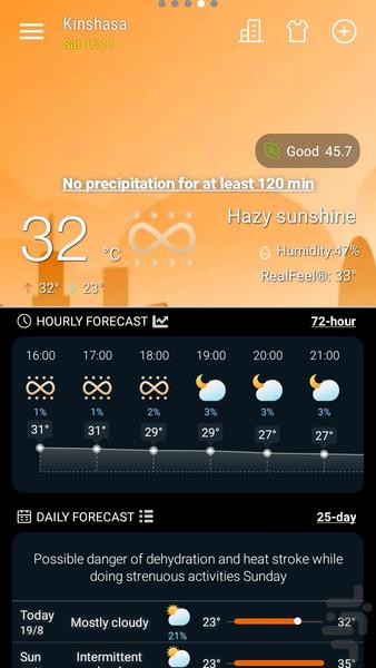 هواشناسی زنده - Weather Now ۲۰۲۴ - عکس برنامه موبایلی اندروید