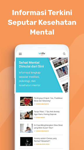 Riliv: Mental Health App - عکس برنامه موبایلی اندروید