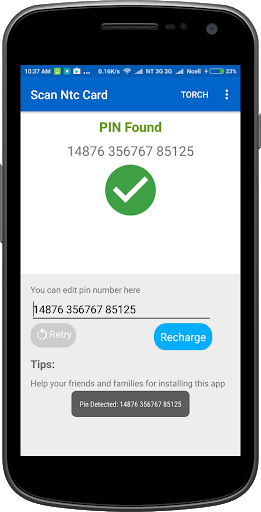 Recharge Card Scanner for NTC and Ncell Users - عکس برنامه موبایلی اندروید