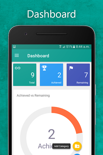 Lifetime Goals (Bucket List) - Image screenshot of android app