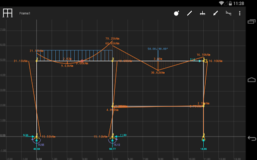 SW FEA 2D Frame Analysis - عکس برنامه موبایلی اندروید