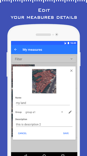 Distance & Area Measurement - عکس برنامه موبایلی اندروید