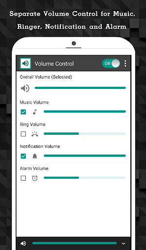 Volume Control - Bottom Screen - عکس برنامه موبایلی اندروید