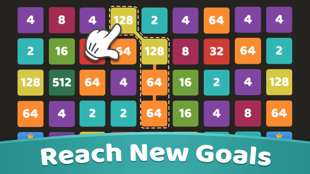 2248 Puzzle: Number Link 2048 - Gameplay image of android game