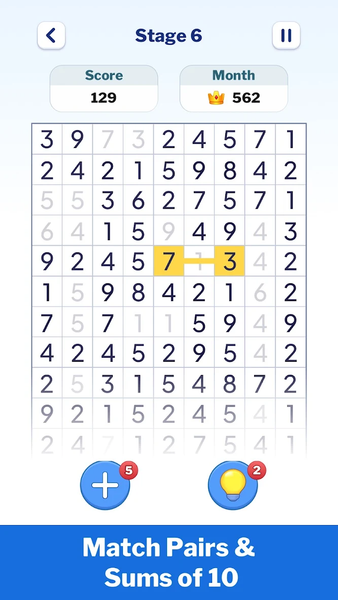 Number Match - Number Game - عکس بازی موبایلی اندروید