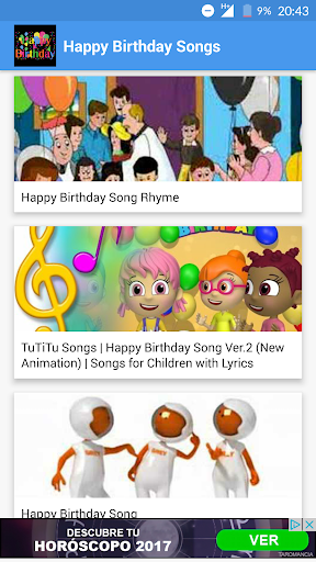 Happy Birthday Song - Image screenshot of android app