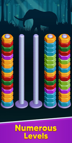 Nut Sort - Gameplay image of android game