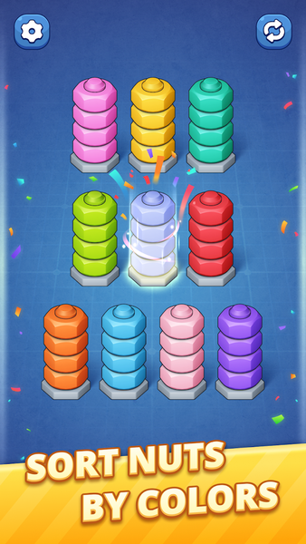 Nut Sort Magic - Puzzle Game - عکس بازی موبایلی اندروید