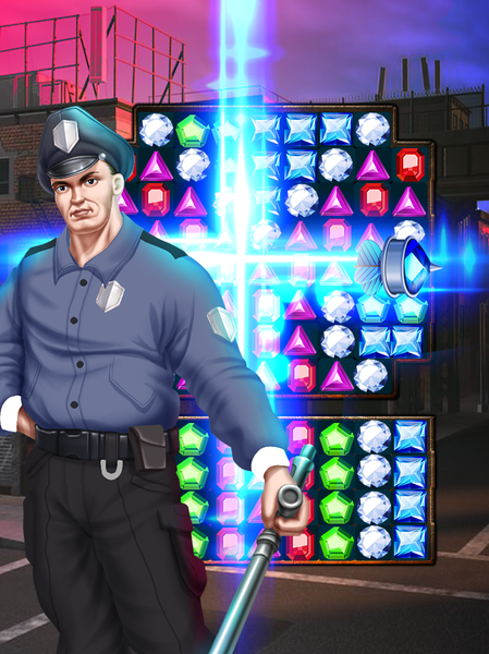 Crime City Diamond Match - Gameplay image of android game