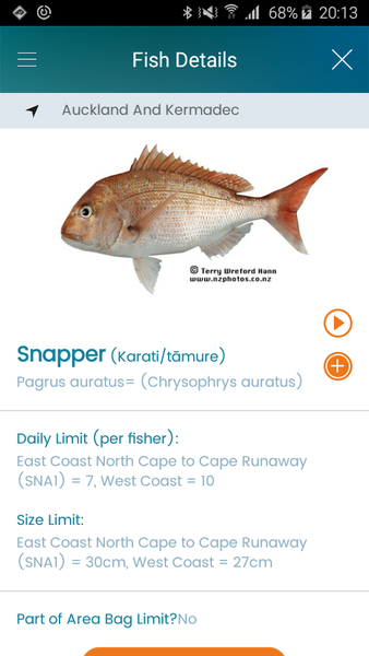 NZ Fishing Rules - عکس برنامه موبایلی اندروید