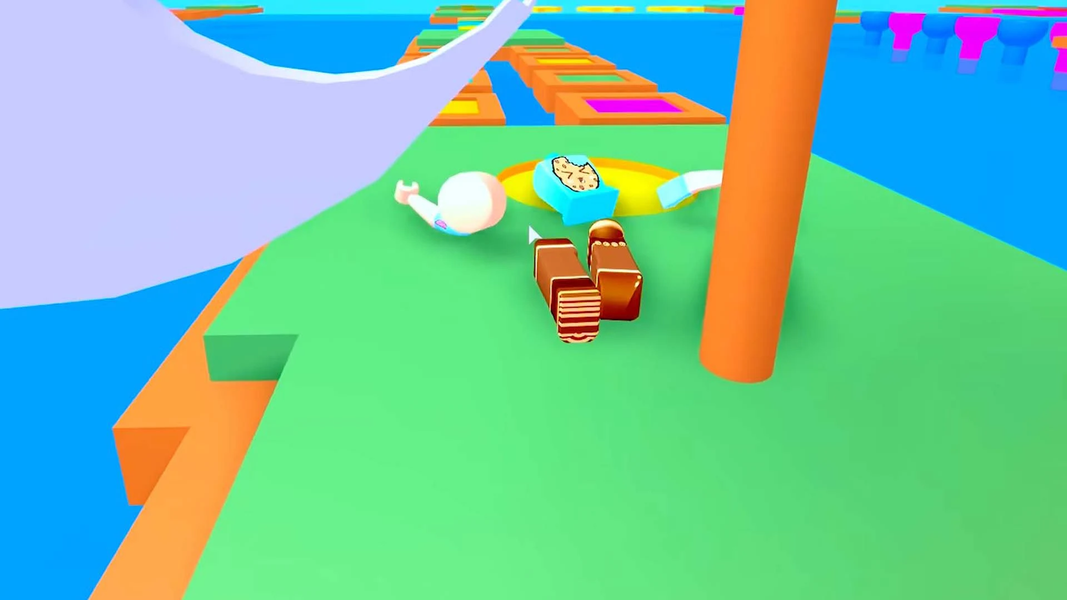 Obby Parkour games: lava mod - Gameplay image of android game