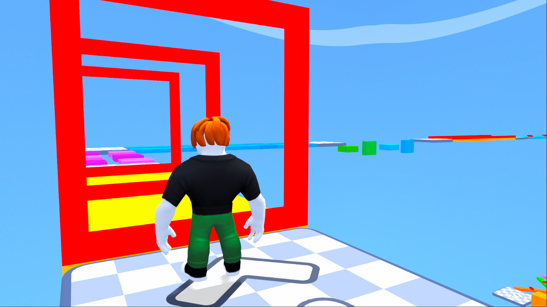 Obby World: Parkour Runner - Gameplay image of android game