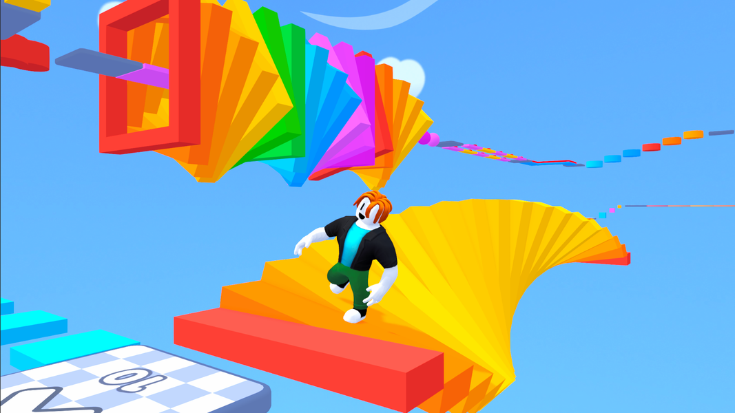 Obby World: Parkour Runner - Gameplay image of android game