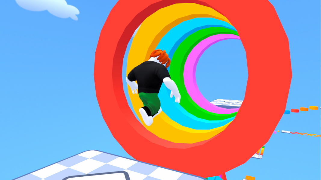 Obby World: Parkour Runner - Gameplay image of android game