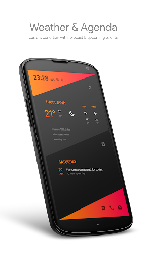 Oblique [KLWP] - عکس برنامه موبایلی اندروید