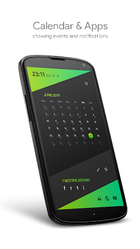 Oblique [KLWP] - عکس برنامه موبایلی اندروید