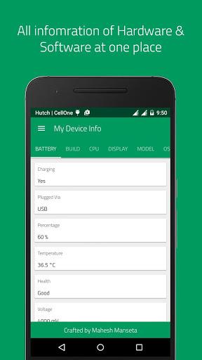 My Device Info - Hardware & So - عکس برنامه موبایلی اندروید