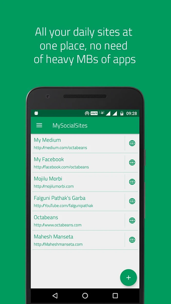 My Social Sites - عکس برنامه موبایلی اندروید
