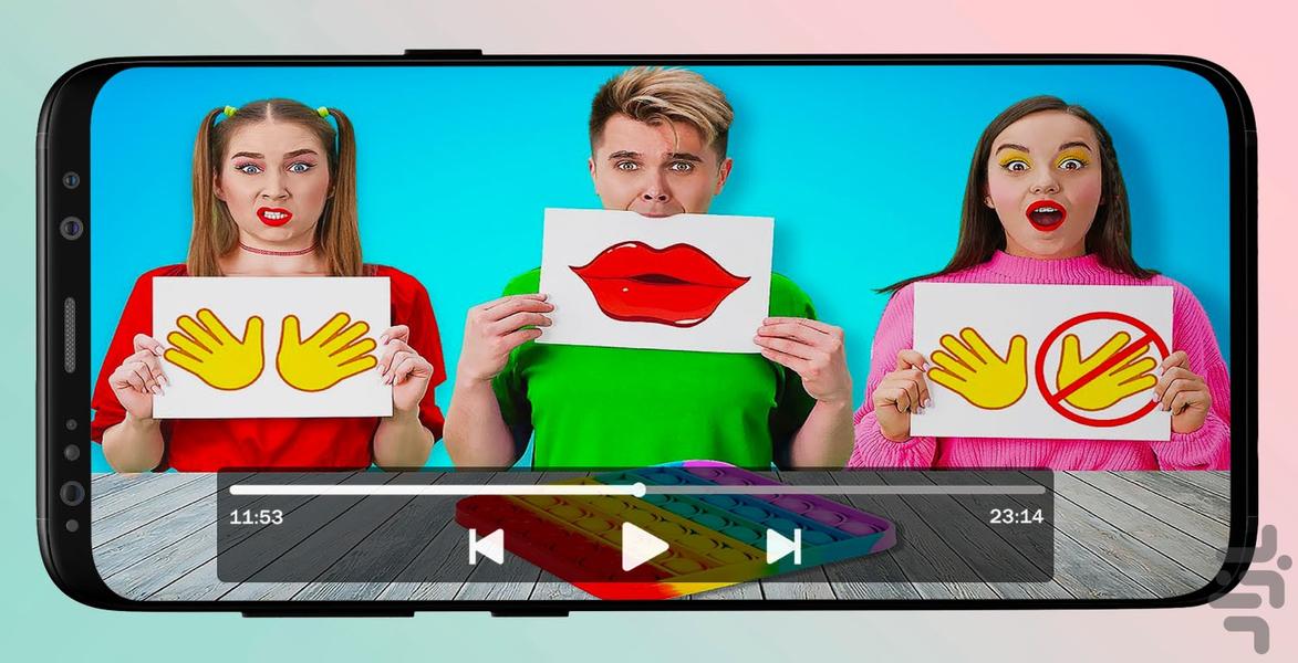 چالش خنده دار غذایی دزدکی (بدون نت) - Image screenshot of android app