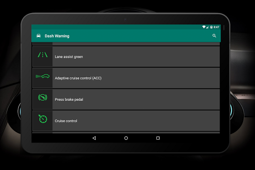 Dashboard Warning Lights - عکس برنامه موبایلی اندروید