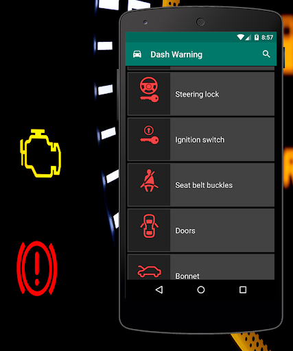 Dashboard Warning Lights - Image screenshot of android app