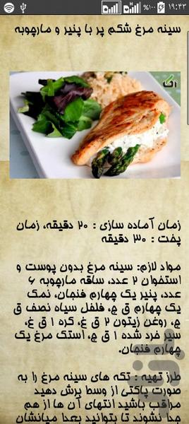طرز تهیه انواع غذا با مرغ (دمو) - Image screenshot of android app