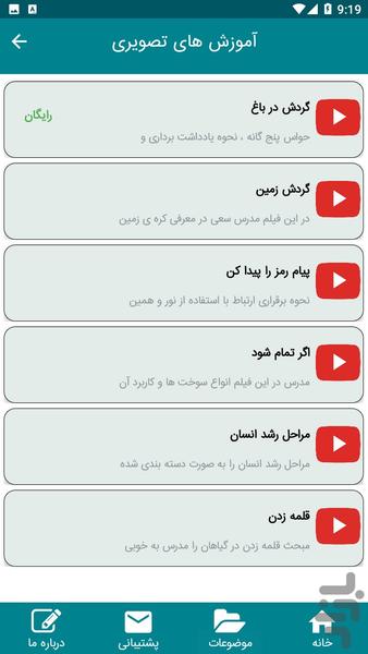 آموزش علوم دوم دبستان - کامل - عکس برنامه موبایلی اندروید