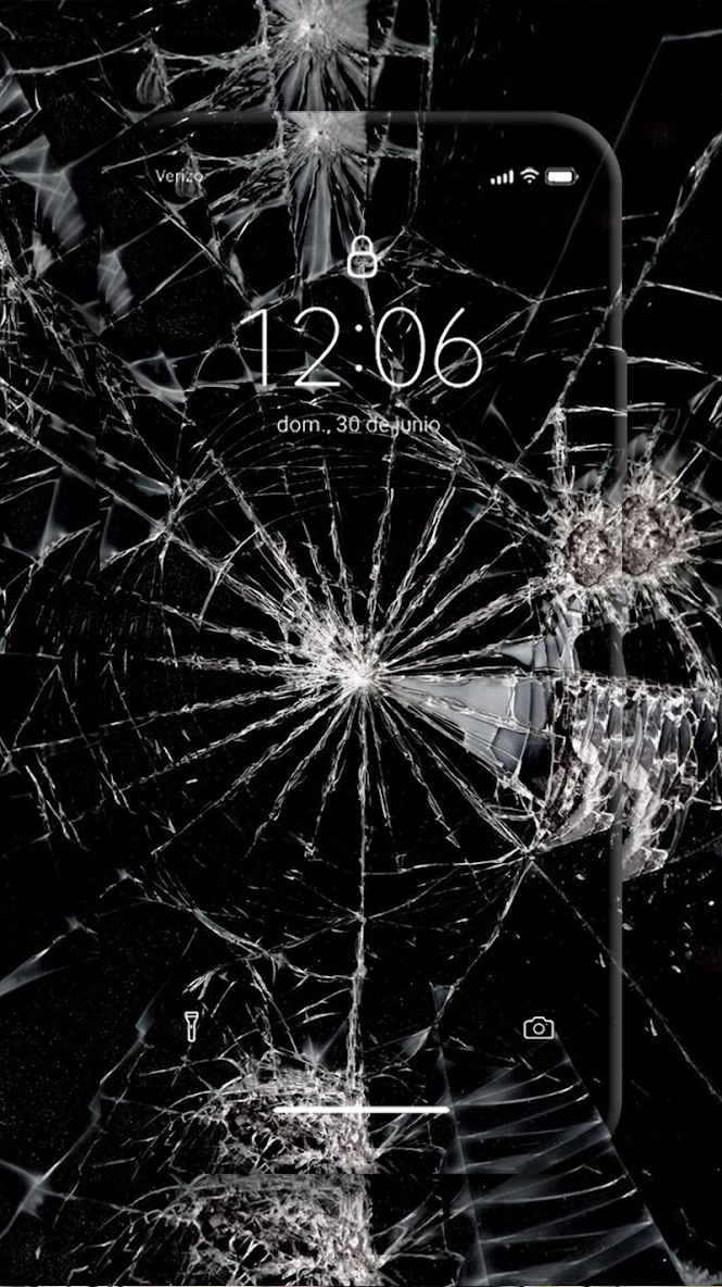 Broken Screen – Wallpaper - Chill-out Wallpapers