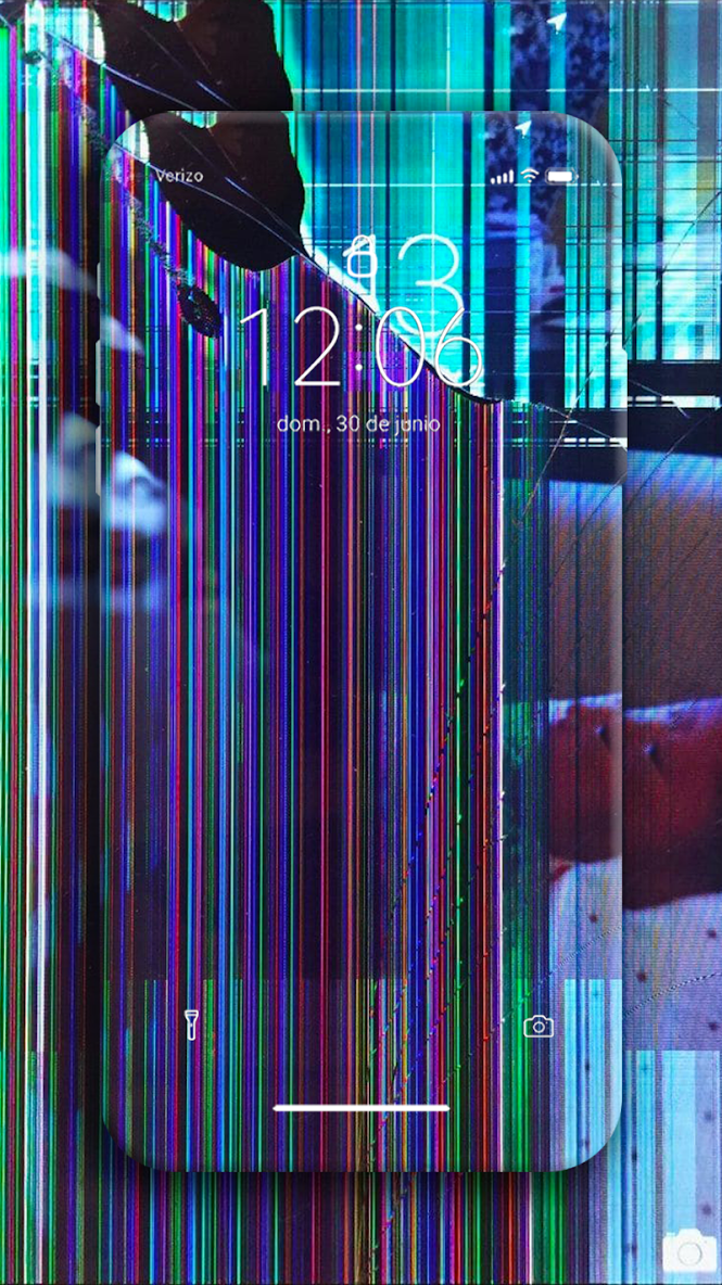 smashed screen background