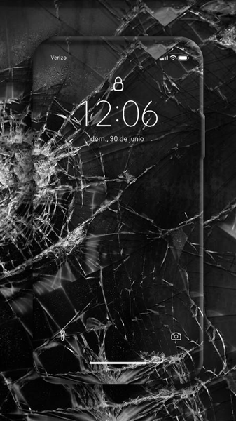 Broken Screen Wallpaper‏ - Image screenshot of android app