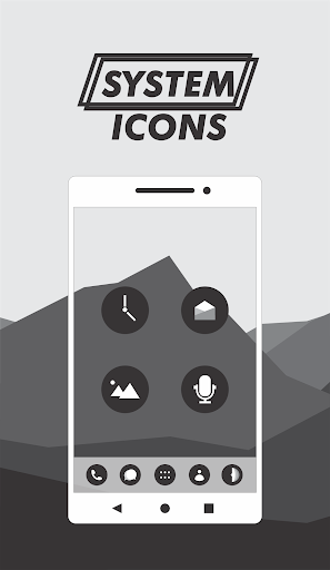 Darkmatte - Flat Dark Icon Pack - عکس برنامه موبایلی اندروید