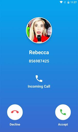 Rebecca Zamolo Fake Call - عکس برنامه موبایلی اندروید