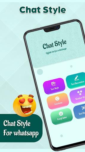 Chat Styles: Stylish Fonts & Keyboard for WhatsApp - Image screenshot of android app