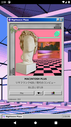 Nightwave Plaza: Vaporwave - عکس برنامه موبایلی اندروید