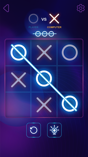 Tic Tac Toe 2 Player: XO Game - Gameplay image of android game
