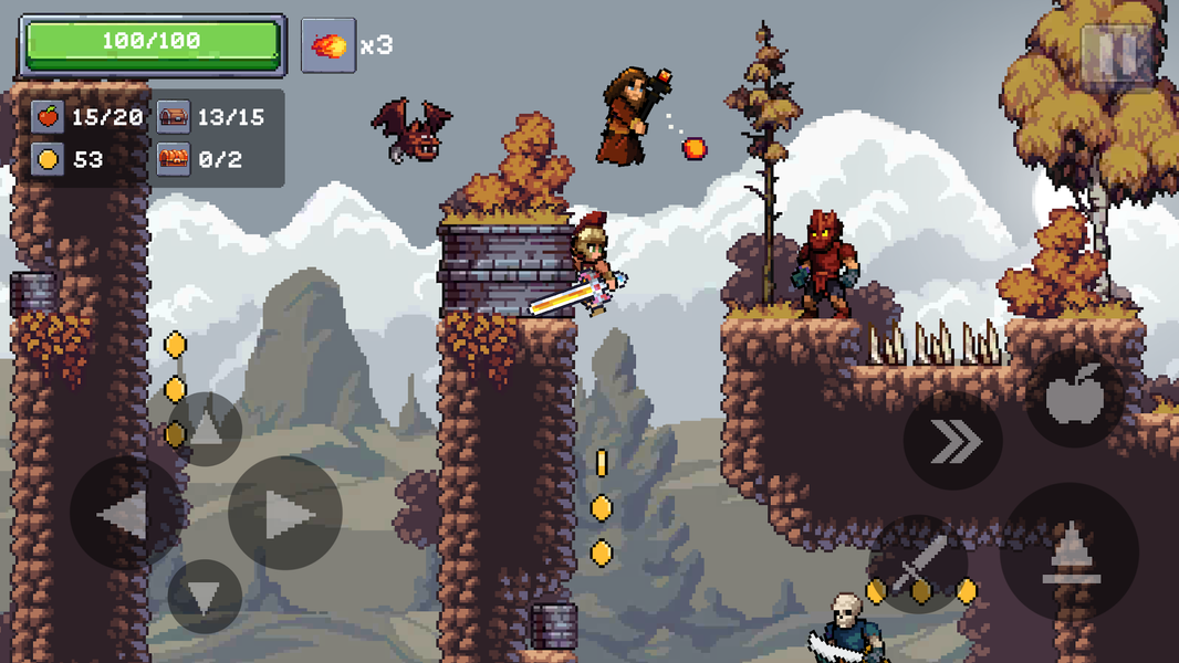 Apple Knight ۲ - Platformer - عکس بازی موبایلی اندروید