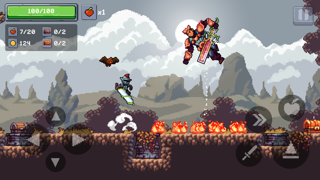 Apple Knight 2: Hack and Slash - Gameplay image of android game