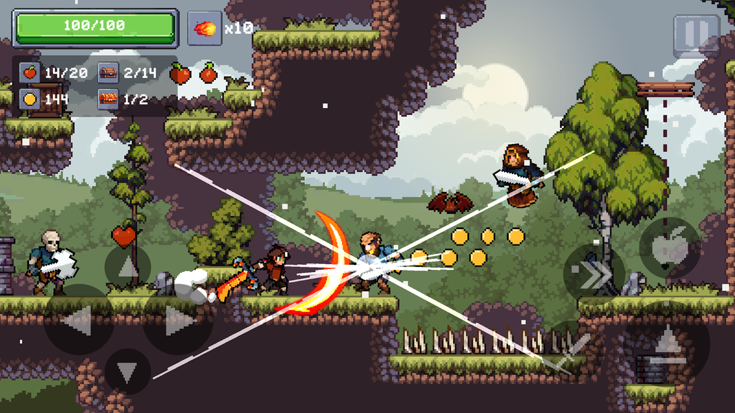 Apple Knight 2: Hack and Slash - Gameplay image of android game