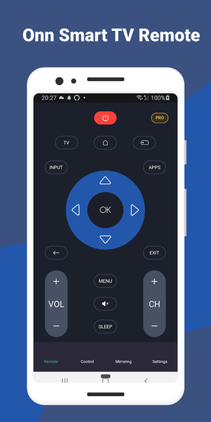 Onn Smart TV Remote - عکس برنامه موبایلی اندروید