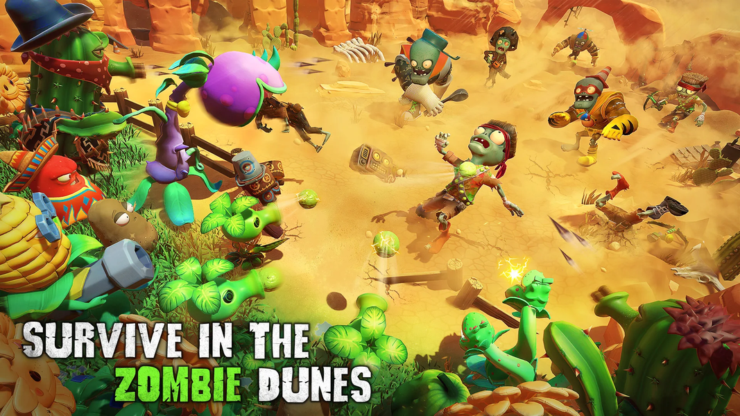 Zombie Siege: Desert Garden - عکس بازی موبایلی اندروید