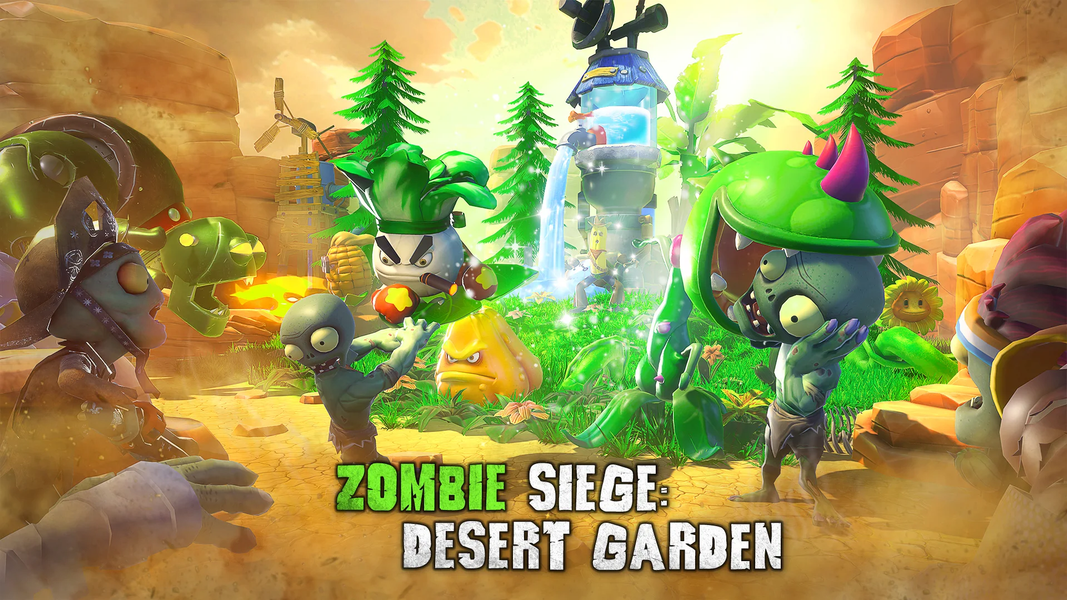 Zombie Siege: Desert Garden - عکس بازی موبایلی اندروید