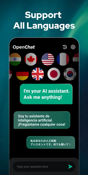 Open Chat - AI bot app - عکس برنامه موبایلی اندروید