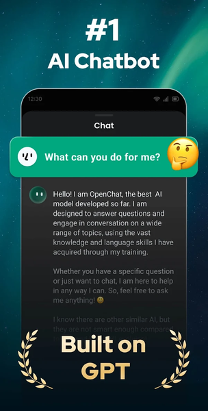 Open Chat - AI bot app - Image screenshot of android app