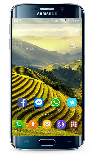 Launcher Theme for Oppo F7 - Image screenshot of android app