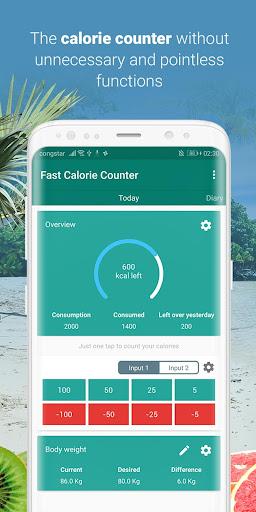 Fast Calorie Counter: Diet - عکس برنامه موبایلی اندروید