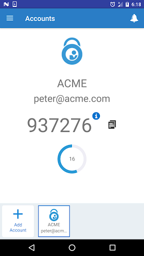 Oracle Mobile Authenticator - عکس برنامه موبایلی اندروید