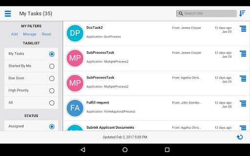 Oracle Process Mobile - Image screenshot of android app