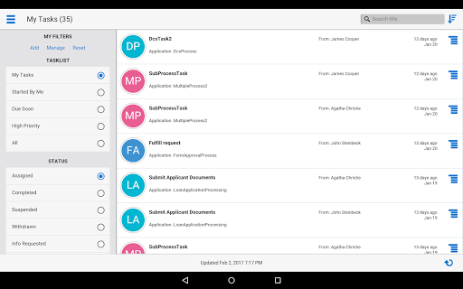 Oracle Process Mobile - عکس برنامه موبایلی اندروید